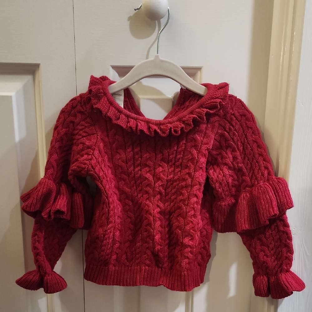 First Impressions Cherry Knit Sweater